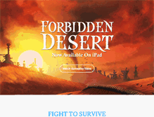 Tablet Screenshot of forbiddendesert.com
